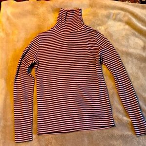 Sisley 100% Italian wool xs striped long sleeve pink, purple and brown